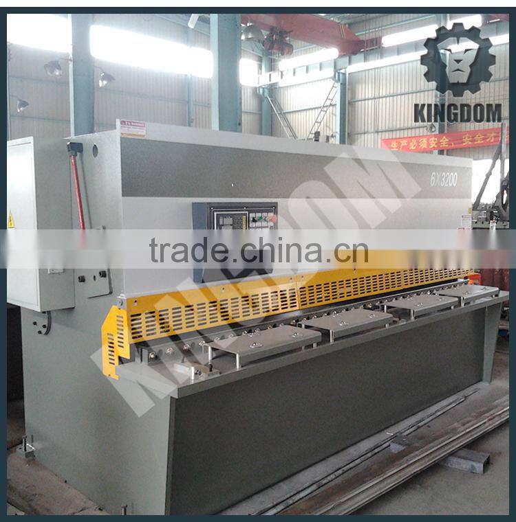 Kingdom QC12Y swing cnc hydraulic shearing machine