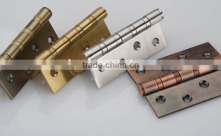 Yellow bright copper door hinges Bright light iron hinge