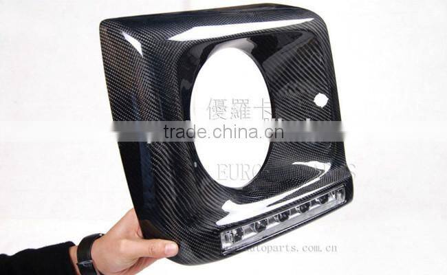W463 drl with carbon fiber cover fit for G-class W463 G500 G55 to G63 / G65 A-style W463 daytime running lights