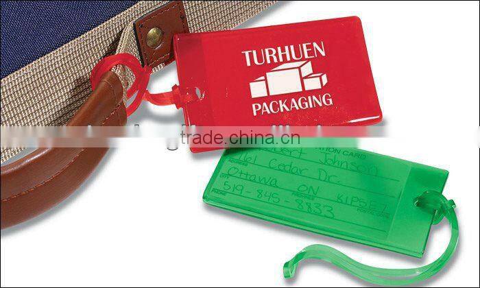 Guangzhou manufacturer soft pvc baggage tag / personalized luggage tag / promotional plastic baggage tags