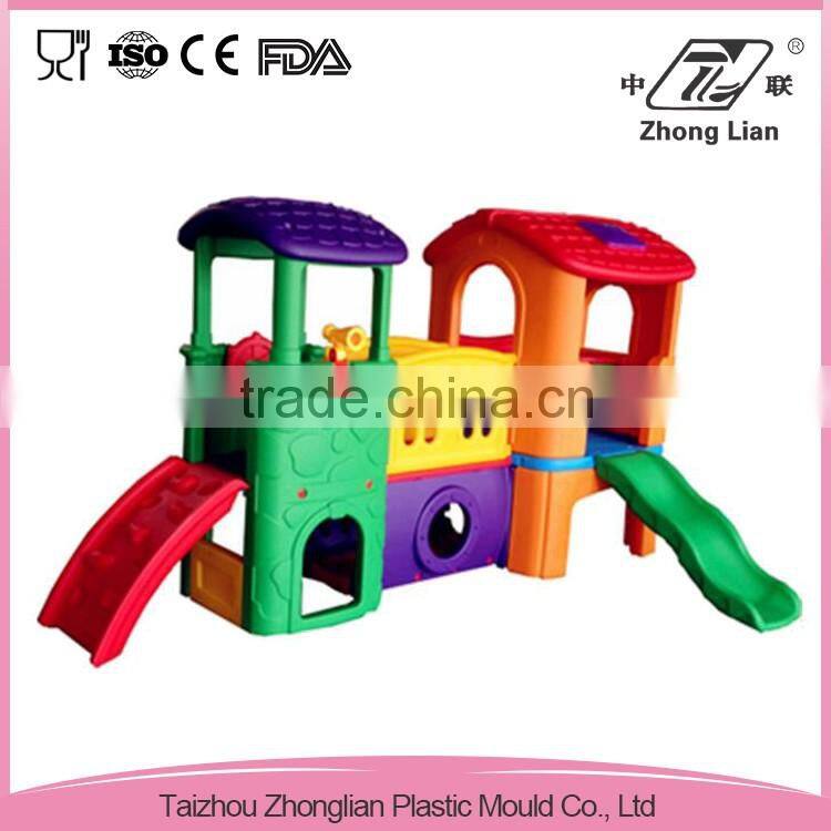 Colorful outdoor playground plastic children slide