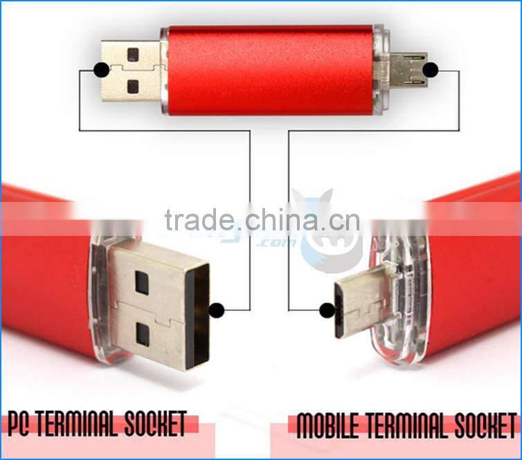 OTG USB Flash Thumb Drive 8GB 16G 32G 64G 128 256 512 G GB TB T USB OTG Swivel Memory Sticks for Samsung Smart Phone Tablet PC