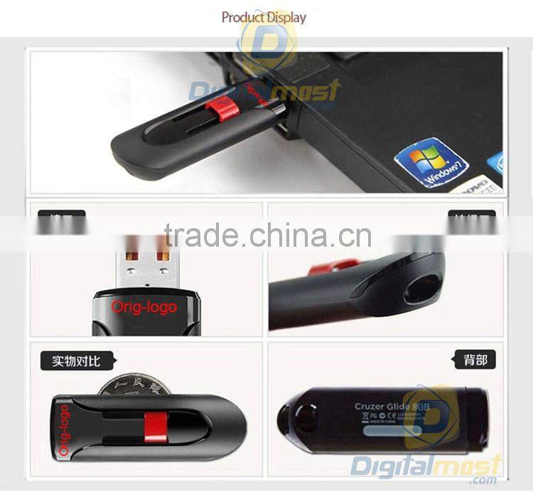 100% Real Capacity Brand Cruzer Glide 32GB CZ60 64GB USB Flash Drive Key 4G 8G 16GB 64GB Blister Packing Wholesale OEM