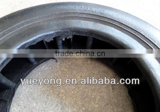 335x75 semi-pneumatic rubber wheel