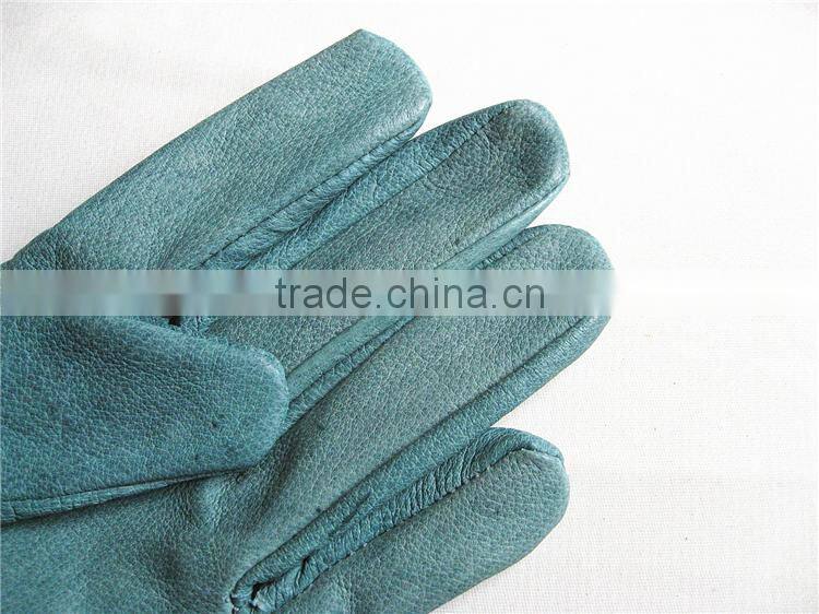 Wholesale Alibaba Mens Work Gloves Green Pig Skin Gloves