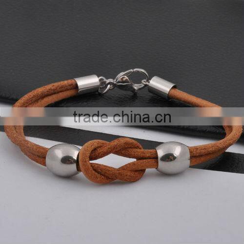 Stainless Steel Leather Bracelet Clasp(FB20030)