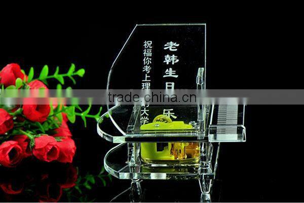 Fast color crystal piano for Valentine's Day