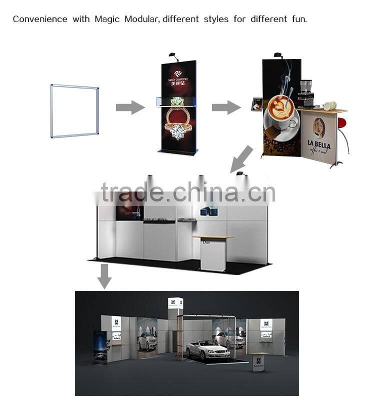 Aluminum-alloy advertising stand with A4 literture rack