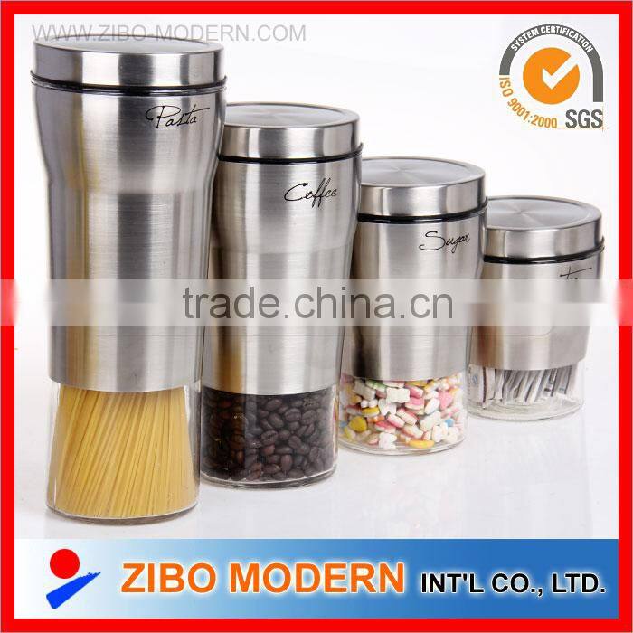 glass jar with handle