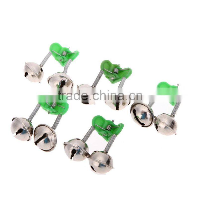 5Pcs Big Twin Bells Fishing Bite Alarm Clip on Fishing Rod Fishing Accessory