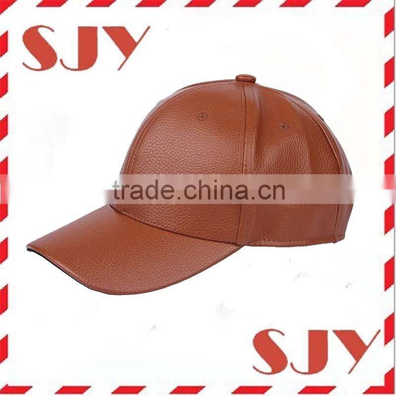 Blank wholesale men and women genuine leather snapback hat