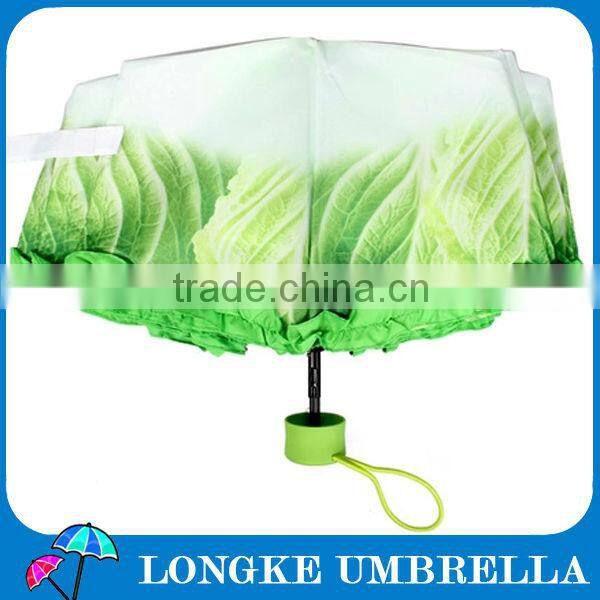 special style cabbage 3 fold umbrella