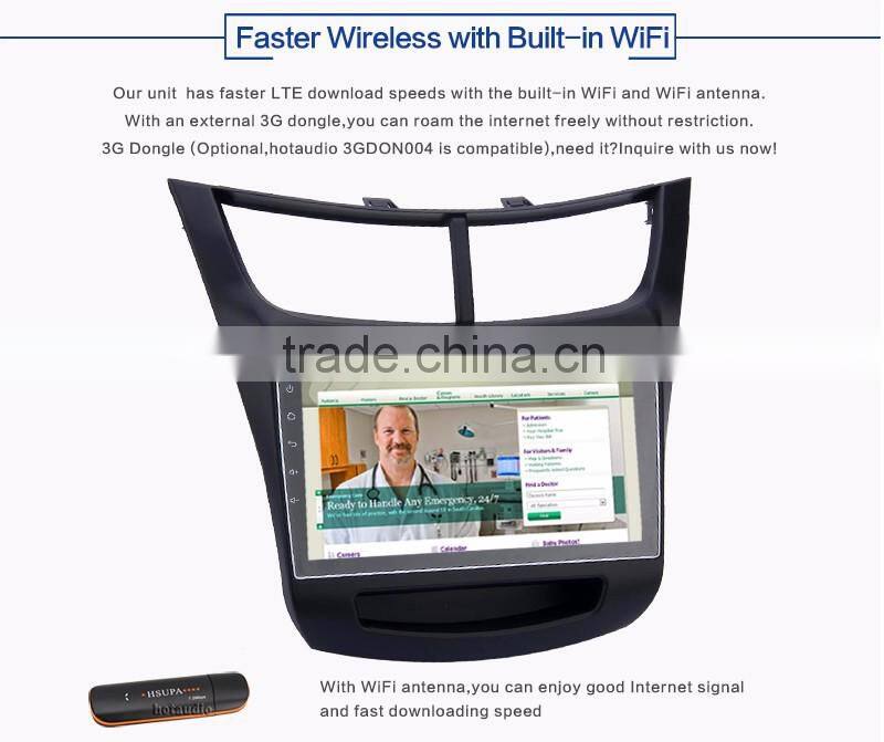 9 Inch 2 din 1.6GHz obd2 Android car gps dvd player with Capacitive Multi touch Screen for CHEVROLET sail 2015 2016