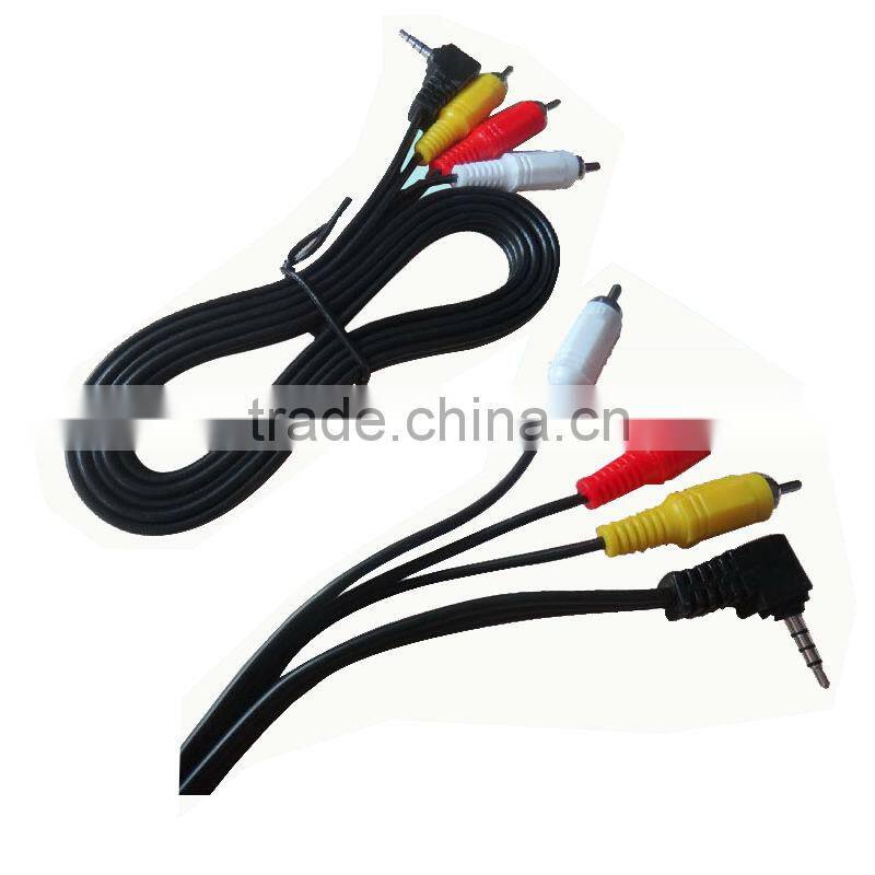 3.5mm to av cable// component av cable,4rca plug to 4 rca plug