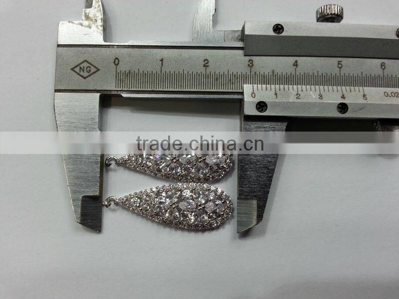 jewelry accessories platinum plated Earring Teardrop