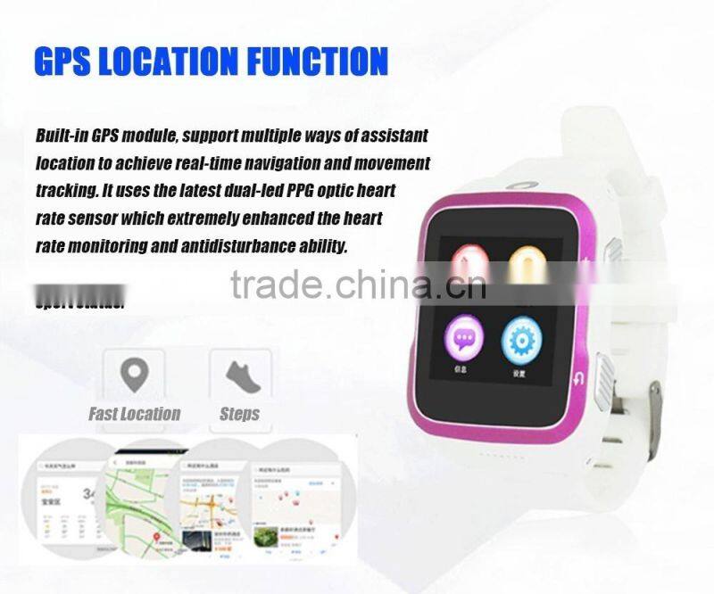New Arrival Android Smart Watch with GPS with 3G SIM card slot WIFI Bluetooth