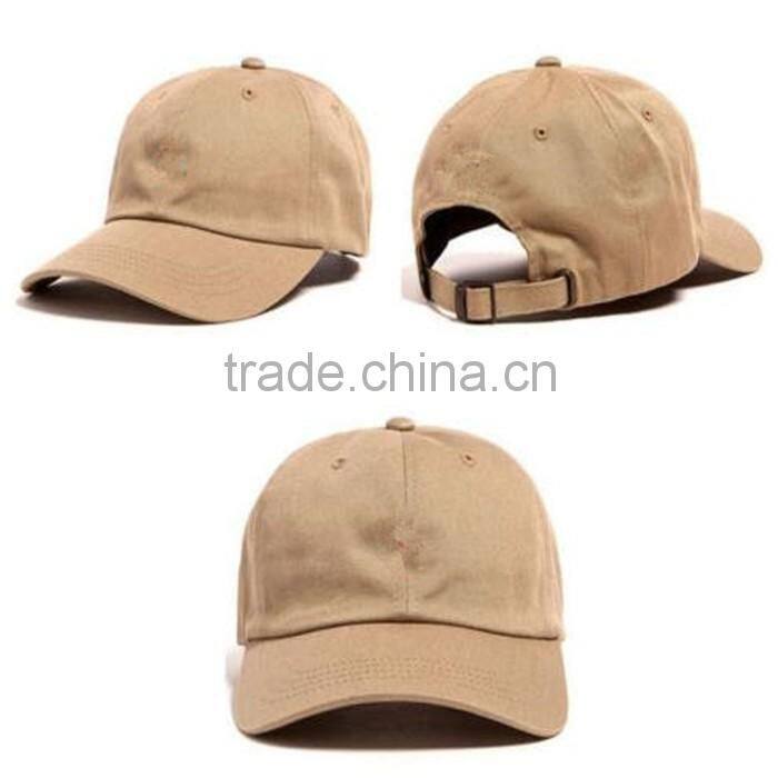6 panel unstructed baseball cap, metal buckle dad hats with your custom logo