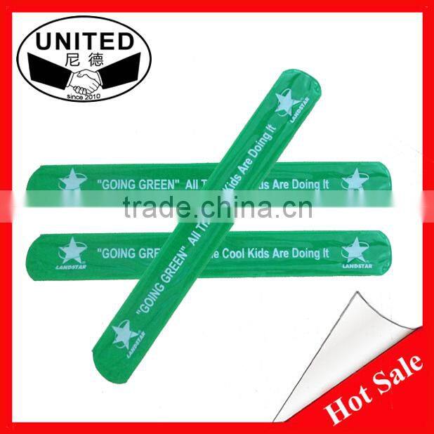 2015 high quality custom made personal new pvc slap bangles