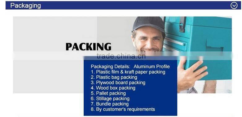 Furniture profile aluminium profiles for kitchen producting line