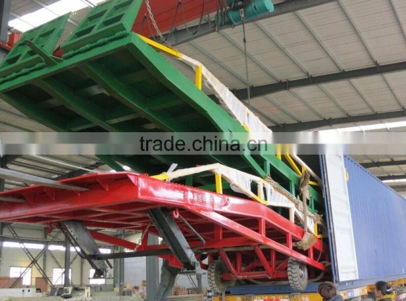 CE approved adjustable mobile loading ramp