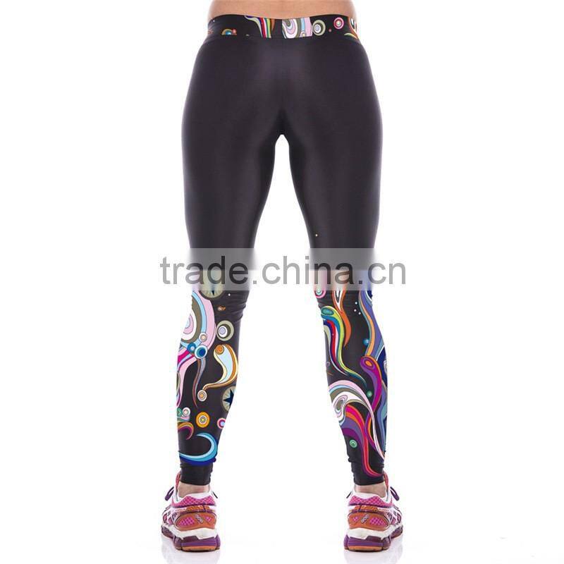 Fashion Yoga Pants High Elastic Sports Trousers Fitness Running Woman Leggings