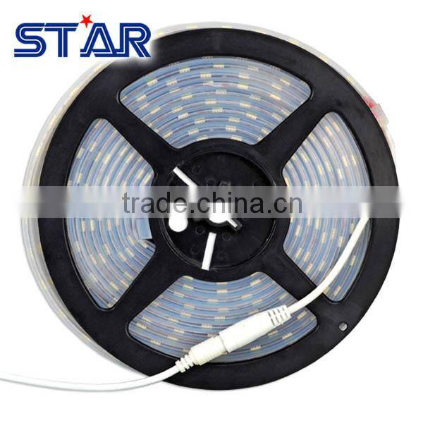 SMD 5050 60led/m warm white flexible led strip with silicon tube cover waterproof IP66