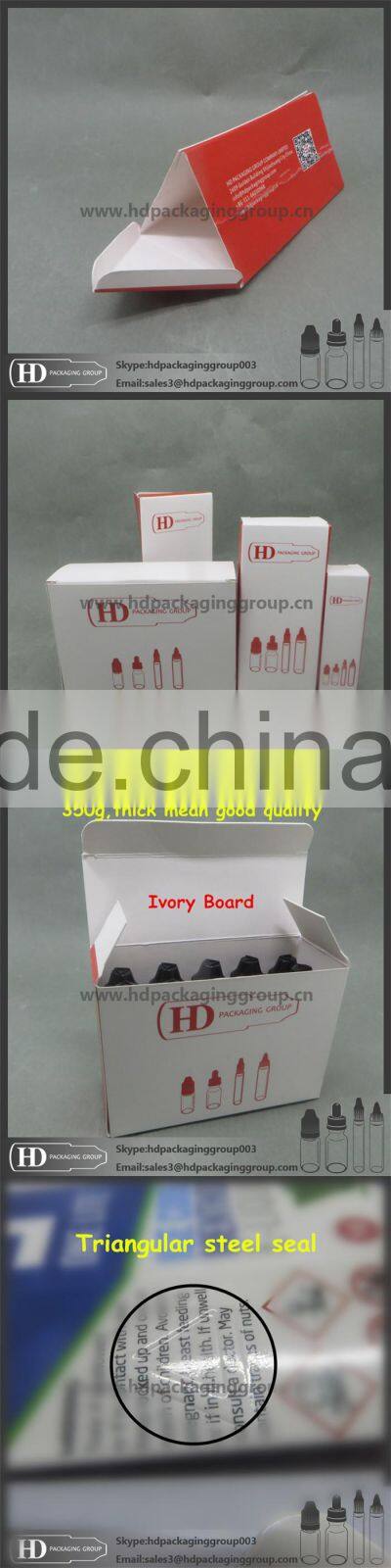 HD cosmetic bottle packing paper box with customized logo printing