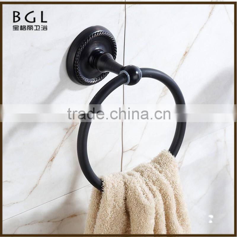 16032 new fashion wall mounted round towel ring chrome bathroom accessories
