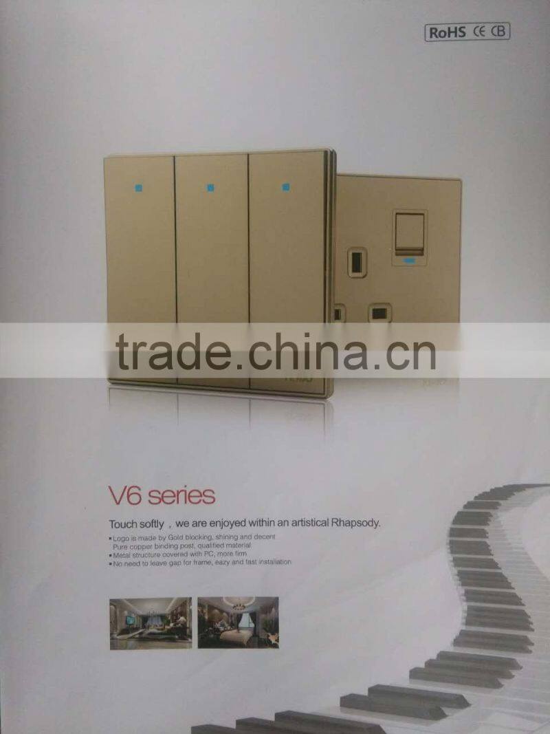Hot Product PC Material Electric Satellite TV Wall Socket