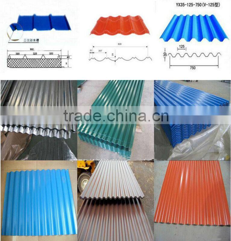 Huiye Zinc Corrugated Roofing Sheet Metal Roof Tile
