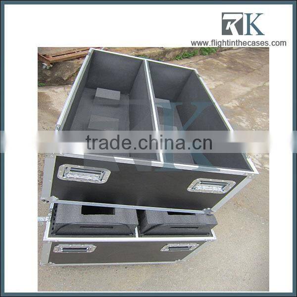 ATA Road case for 2 screens ,custom shipping cases, cases for lcd tv