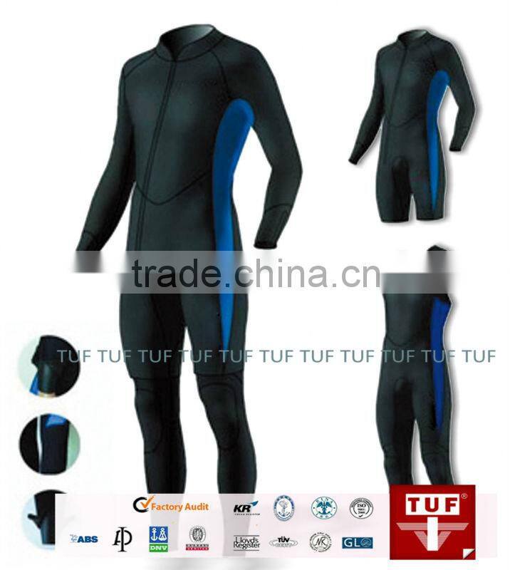 Wet suit for diving, surfing