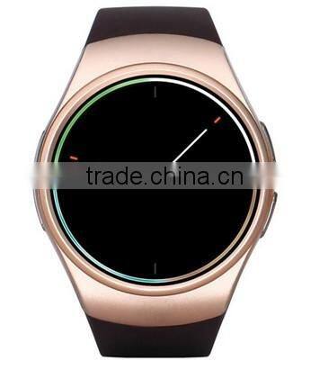 Full Display Round IPS Screen LCD MTK2502C BT4.0 blood pressure monitor watch KW18