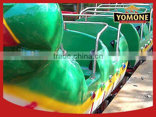 Electrical worm design track train for adult and kids apple bug roller coaster amusement rides