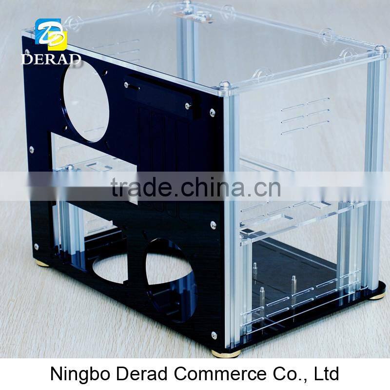 PC-C11S-M Flat Computer Case Super Power Micro ATX Clear Computer Case