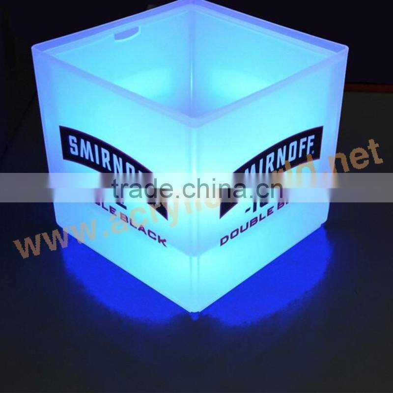 led ice bucket ice cooler