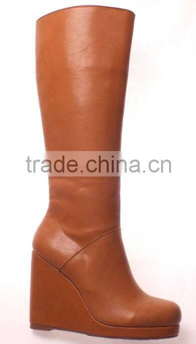 Fancy leather boots shoes for women 2014