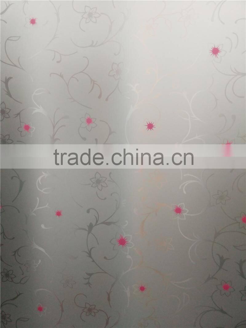 biggest art glass factories in china 4mm shower Art Glass
