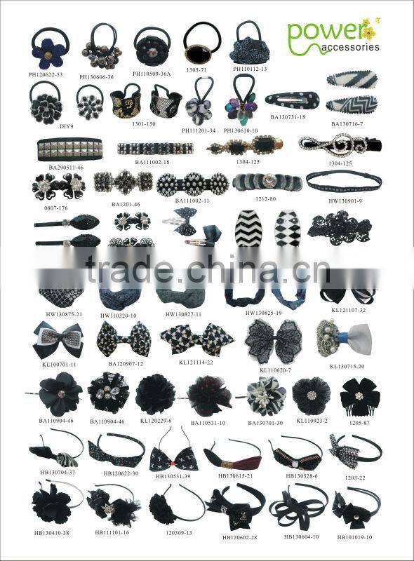 fabric flower hair scrunchie ,hair elastic band