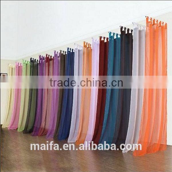 loop curtain solid color sheer curtains fashion