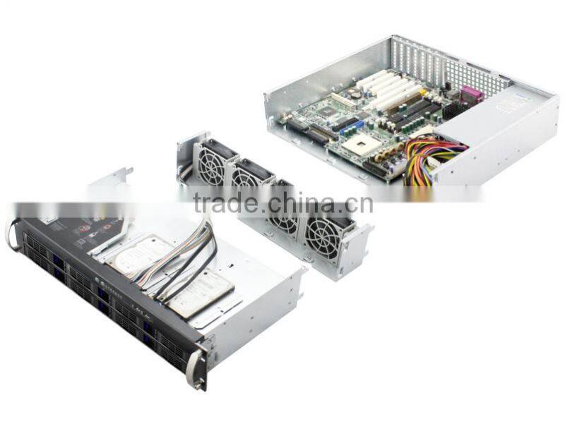 2u hot swap rack server chassis