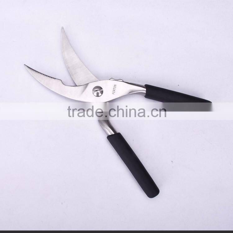 S30.8510-2016 New design high grade stainless steel poultry Shears with soft touch handl