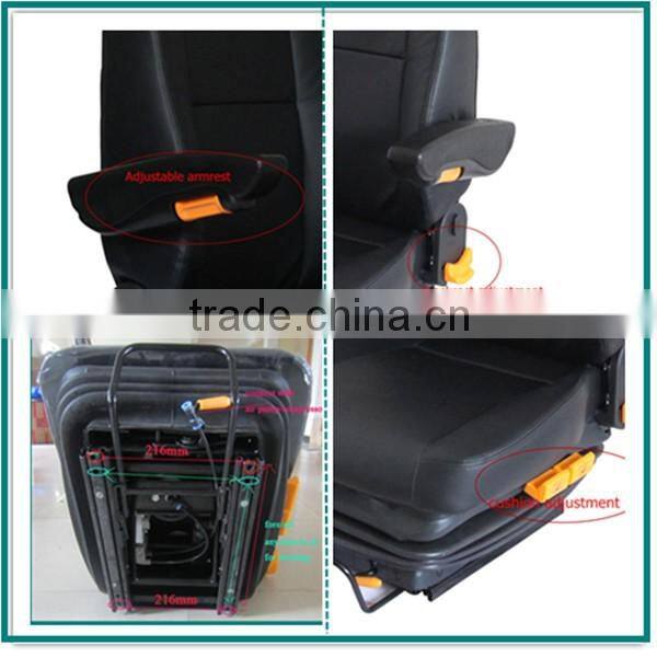 PVC cover back adjustable air suspension/pneumatic Suspension truck seat(YQ30)