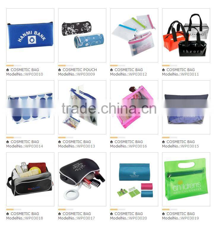 Promotional fashion eco beauty travel cosmetic bag