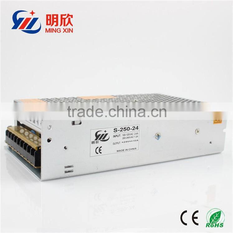 250w 24v ac to dc smps 24v 10a power supply for led