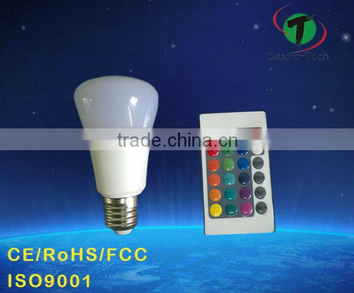 LED RGB remote control bulb light 16 color
