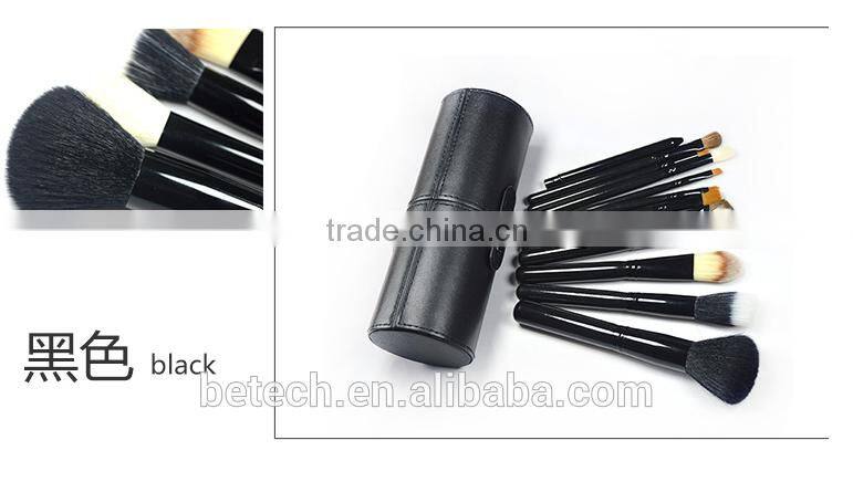 Pro 12 pieces travel brush make up brush set with cylinder package