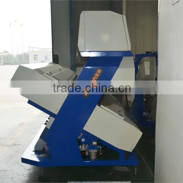 Automatic buckwheat color sorter machine, Vision's CCD wheat color sorter machine! With Japan Nikon camera and Schneider switch!