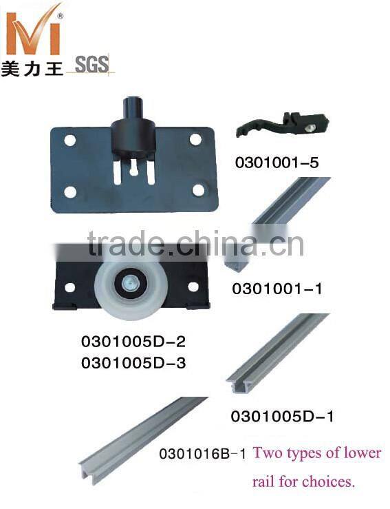 Wood Sliding Wardrobe Door Rollers Fittings for Sliding Closet Door system