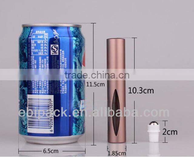 Custom aluminum 3ml glass roll on bottle